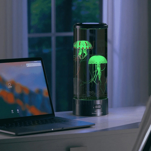 Lámpara Led Con Forma De Medusa Y Luz Nocturna Con Control R