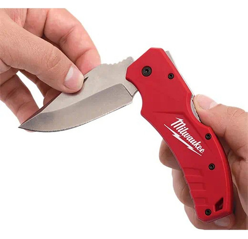 Cuchillo De Bolsillo Lockback 48-22-1940 Color Rojo