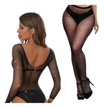 Comprar Pack  Body Y Medias Can Can Red Brillantes Strass 