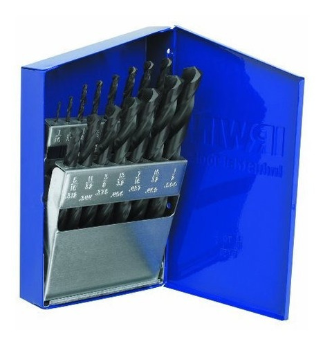 Irwin Tools 63537 Negro Índice De Óxido De Metal Set Broca, 