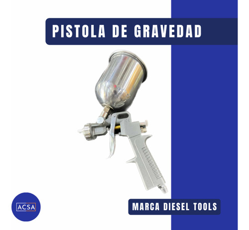 Pistola De Gravedad Para Pintar, Marca Diesel Tools