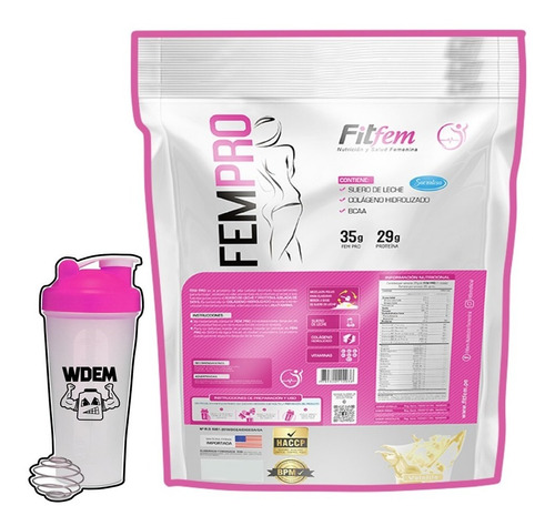 Fem Pro 3kg Proteína De Mujer Masa Muscular + Shaker!