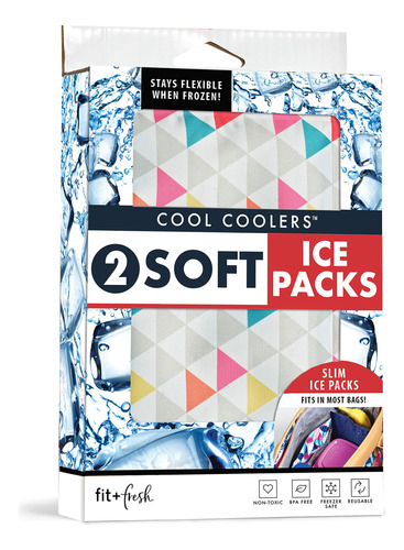 Cool Coolers By Fit + Fresh, Reutilizables Paquetes De Hielo