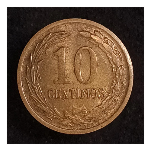 Paraguay 10 Céntimos 1944 Excelente Km 2 Flora Nacional