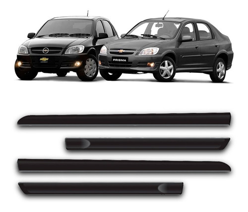 Kit Jogo Friso Lateral Celta Prisma 2006 07 A 2012 4 Portas