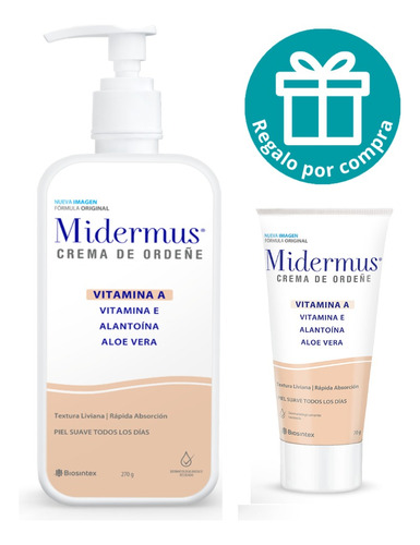  Midermus Crema Corporal De Ordeñe Vitamina A & E 270 Gr