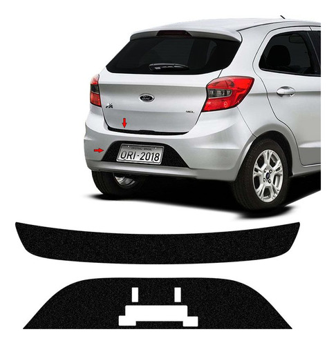 Kit Protetor Do Porta-malas Ka Hatch 17/18 + Fundo De Placa