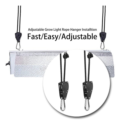 Colgador Ajustable Con Clip De Cuerda De Trinquete Pesado De