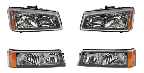 Faros Cuartos Silverado Cheyenne 2003 04 2005 2006 Depo Qwe