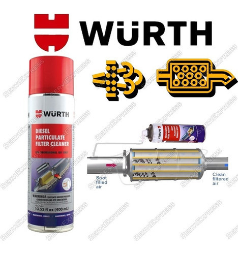 Limpiador Filtro De Particulas Diesel Dpf Wurth 400 Ml