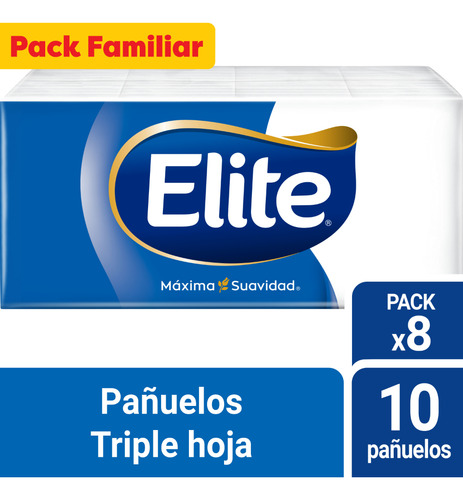 Pañuelos Desechables Elite Aloe Vera Regular 8 Un