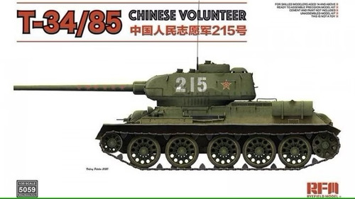 Rfm T-34/85 Chinese Volunteer  5059 1/35 Rdelhobby Mza  