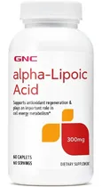 Comprar Ácido Alfa Lipoico 300 Mg Gnc 60 Comprimidos