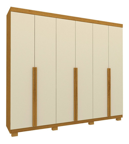 Guarda-roupa Casal 6 Portas Com Pés Imperatriz 100% Mdf