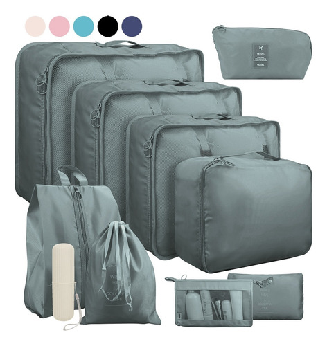 10pcs Bolsas Organizadoras De Maletas Para Viaje Impermeable