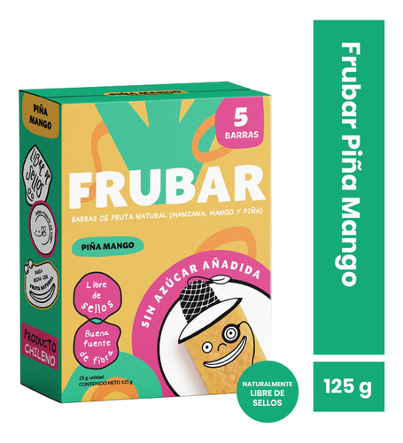 Frubar Barra De Fruta Mango Piña (5 Unidades)