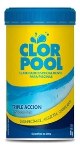 Clor Pool Triple Accion 5x200grs Tubo 1k Nubit