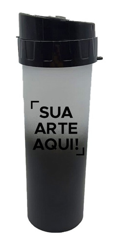 25 Garrafinhas De Água Personalizáveis 480ml Cor Preta