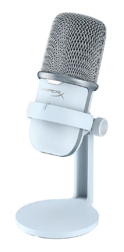 Imagen 1 de 4 de Micrófono HyperX SoloCast condensador  cardioide blanco