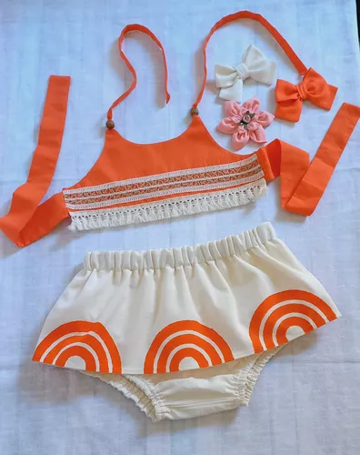 Roupinha moana🧡🌺.#moanababy #moana #roupinhacroche #roupamoana #roup