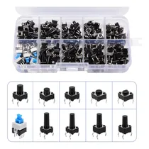 Comprar Kit Pulsadores Electrónicos 180 Unidades Boton Interruptor