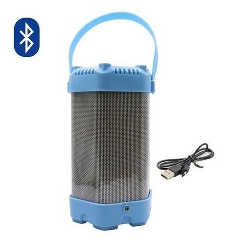 Bocina Altavoz Bluetooth Multimedia Radio Recargable Speaker Azul