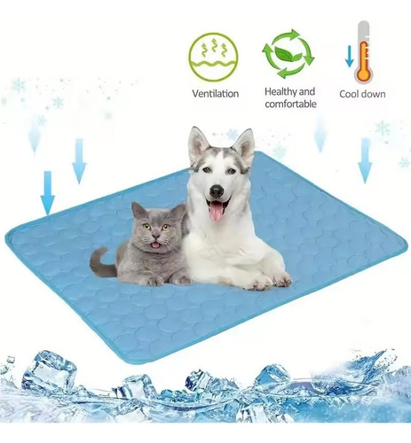 Tapete Refrescante De Seda Gelada Para Cães 70*55cm