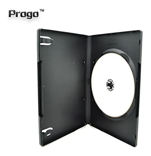 Progo 50 Pack Standard Black Single Dvd Cases 14mm