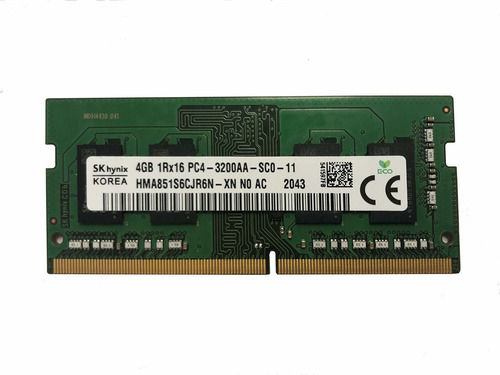Memoria Ram 4gb 1x4gb Ddr4 3200 Mhz Sodimm Sk Hynix
