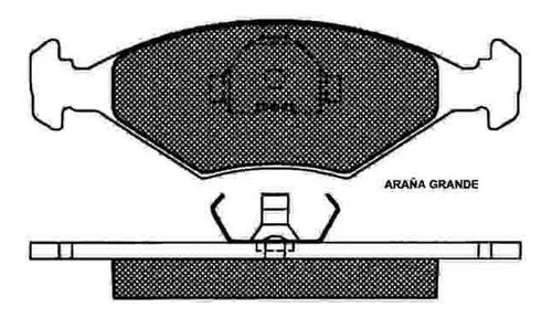 Pastilla De Freno Fiat Palio (con Araña Grande) 99/ Delanter