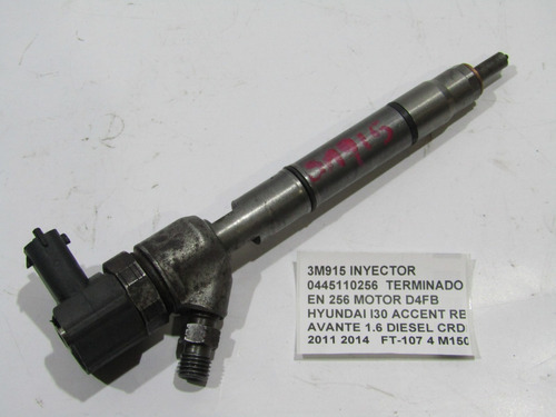 Inyector 0445110256 Terminado En 256 Motor D4fb Hyundai (Usado)