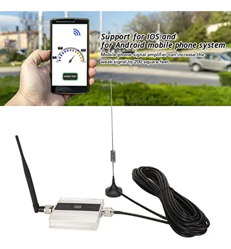 Amplificatore Segnale Cellulare GSM/DCS/LTE B3 2G/3G/4G – Copertura Fino A 200 M², Antenna Interna/esterna E Alimentatore Incluso