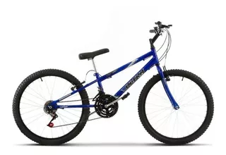 Bicicleta  de passeio Ultra Bikes Bike Rebaixada Aro 24 18 Marchas freios v-brakes cor azul