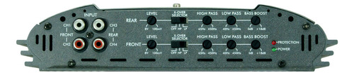 Módulo amplificador plateado Blaupunkt Gta 450 de 4 canales y 640 W
