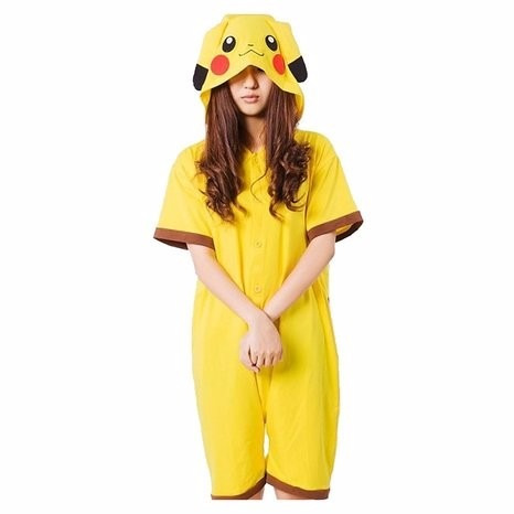 Kigurumi Pikachu Pokemon Pijama Enterito De Verano Xl