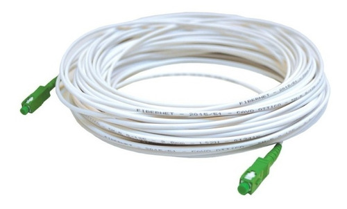 Cable Fibra Optica Antel 20mts Blanco - Lidertek