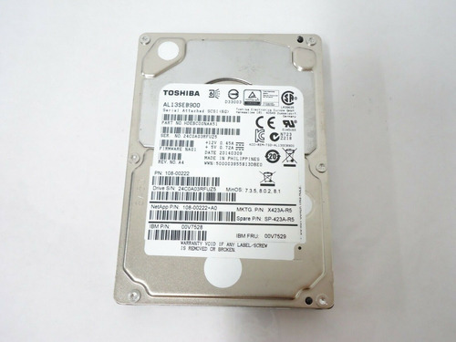 Discos Sas Toshiba 900gb 10k 2.5 Al13seb900 Dell Netapp Serv