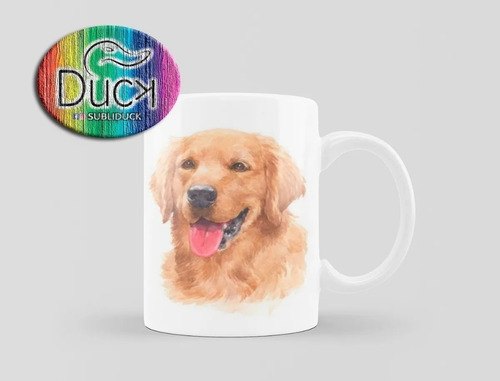 Taza Perros Acuarelas Watercolor Dogs Cerámica Importadas