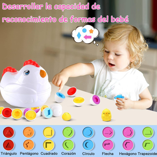 12 Huevos De Juguete, Material Educativo Preescolar, Juguete