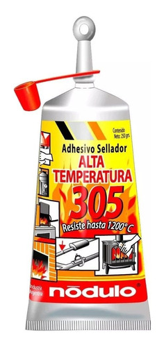 Adhesivo Sellador Alta Temperatura 305 Resiste 1000º Nodulo