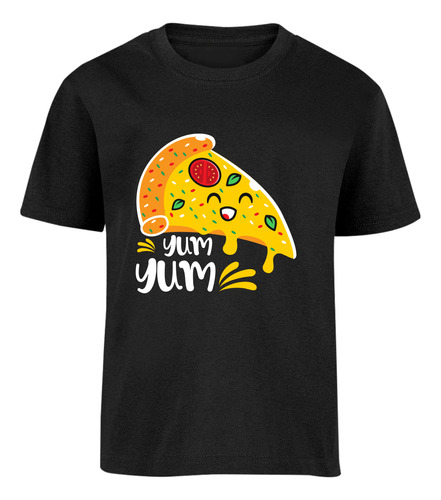 Playera Bebé Personalizada Rebanada De Pizza Yum Yum