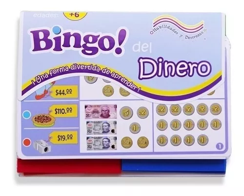 Bingo Infantil Dinero Aprende Interactúa Juega En Grupo Niño