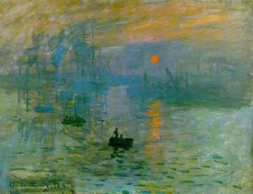 Claude Monet -impresión Sol Naciente - Lamina 30 X 21 Cm.