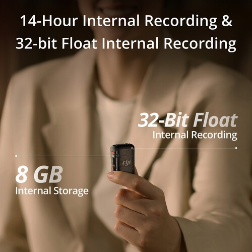 Microfone Dji Mic 2 (2tx Microfone + 1rx Receptor + 1 Case) Cinza-escuro
