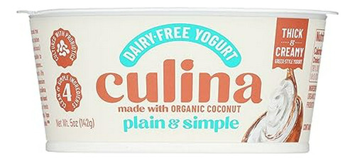 Culina Yogur De Coco Simple Y Natural, 5 Oz