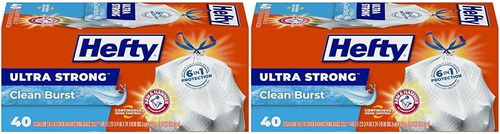 Ultra Strong Tall Kitchen Trash Bags, Clean Burst Scent, 13 