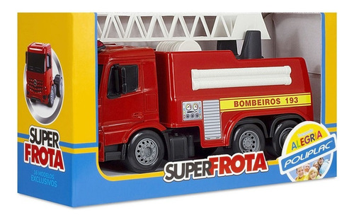 Brinquedo Caminhão Superfrota Bombeiro Infantil - Poliplac