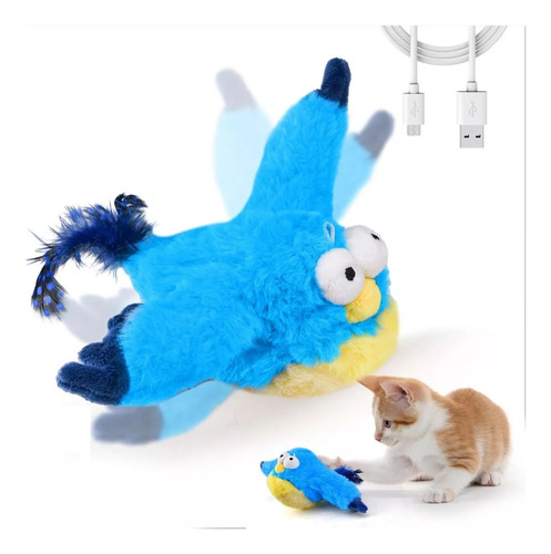 Un Juguete Interactivo For Gatos Con Un Pájaro Que Habla