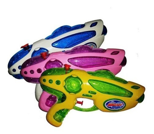 Pistolas De Agua De Carnaval  En Tres  Colores