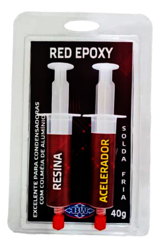 Solda A Frio Red Epoxi Refrigeração Serpentina D Aquecimento